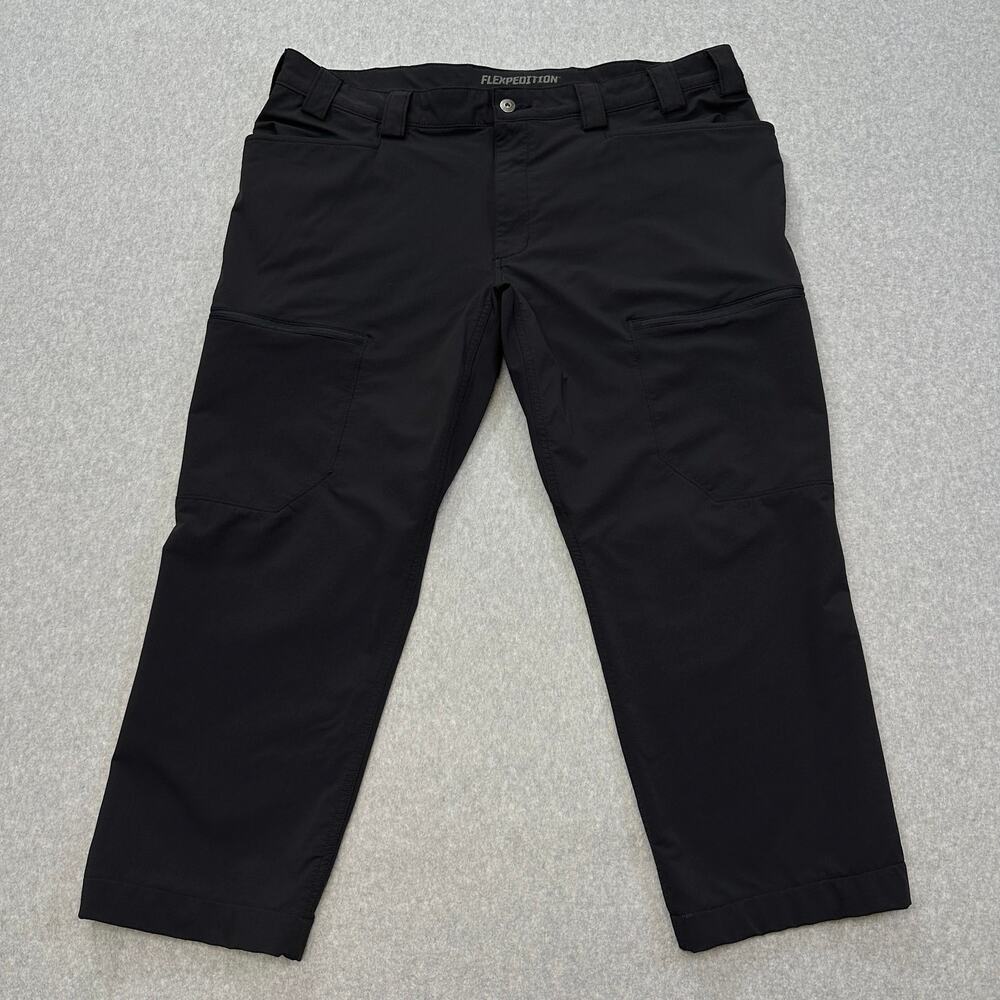 Duluth Trading Pants Mens 40x26 Cargo Flexpedition Slim Fit Black Straight Leg